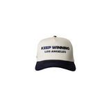 Classic Logo Cap: Cream & Navy