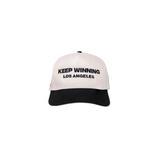 Classic Logo Cap: Cream & Black
