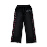 KW Rhinestone Flared Sweats