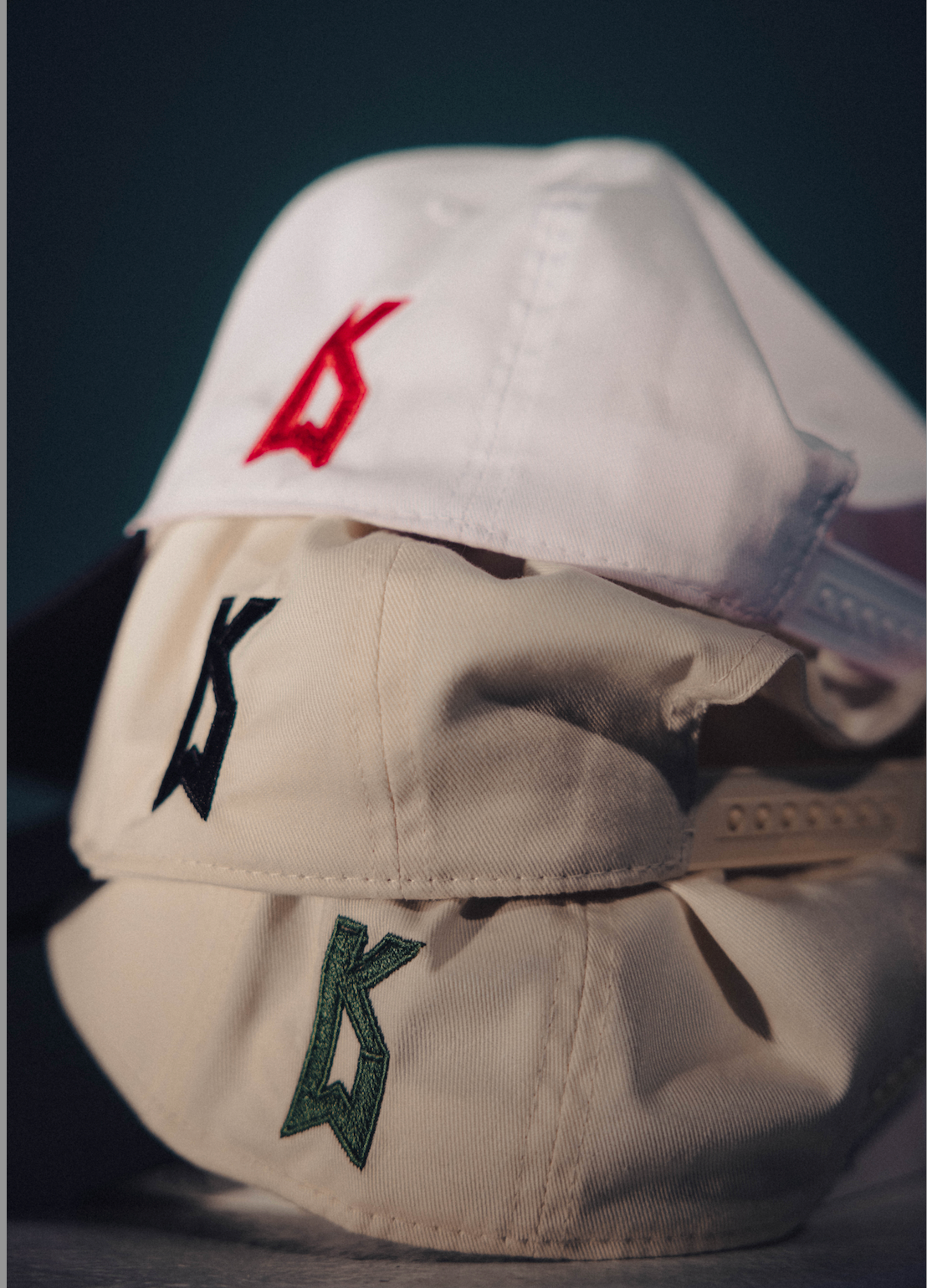 Classic Logo Cap: Cream & Black